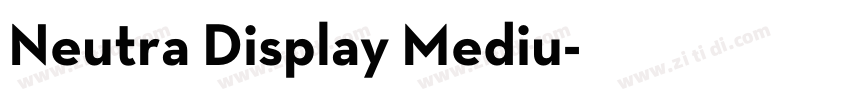 Neutra Display Mediu字体转换